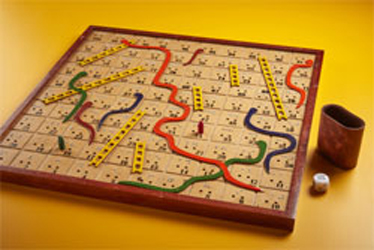 Easy to See Tactile Snakes & Ladders